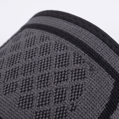 Macro closeup of knitted compression fabric texture