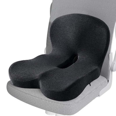 Seat cushion placed on an office chair