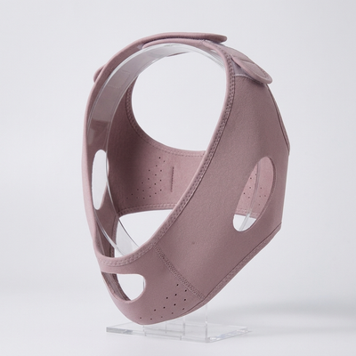 Jawline wrap displayed upright at an angle on a stand