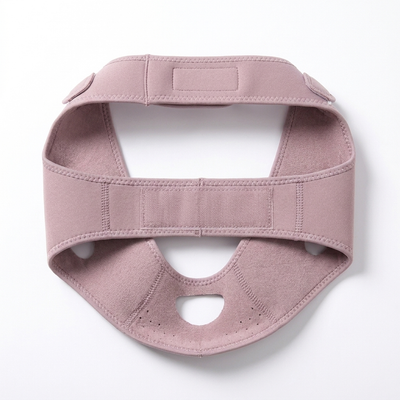 Interior lining and Velcro strap of the jaw wrap