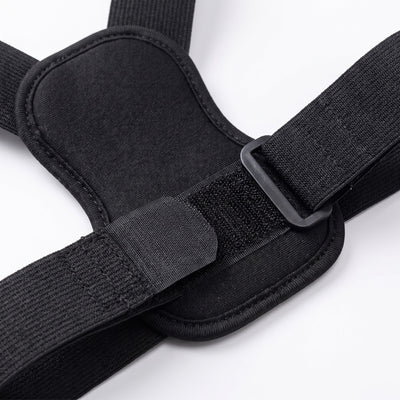 Closeup of padded back patch and velcro strap
