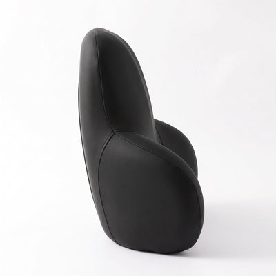 Side profile showing curved depth of lumbar cushion
