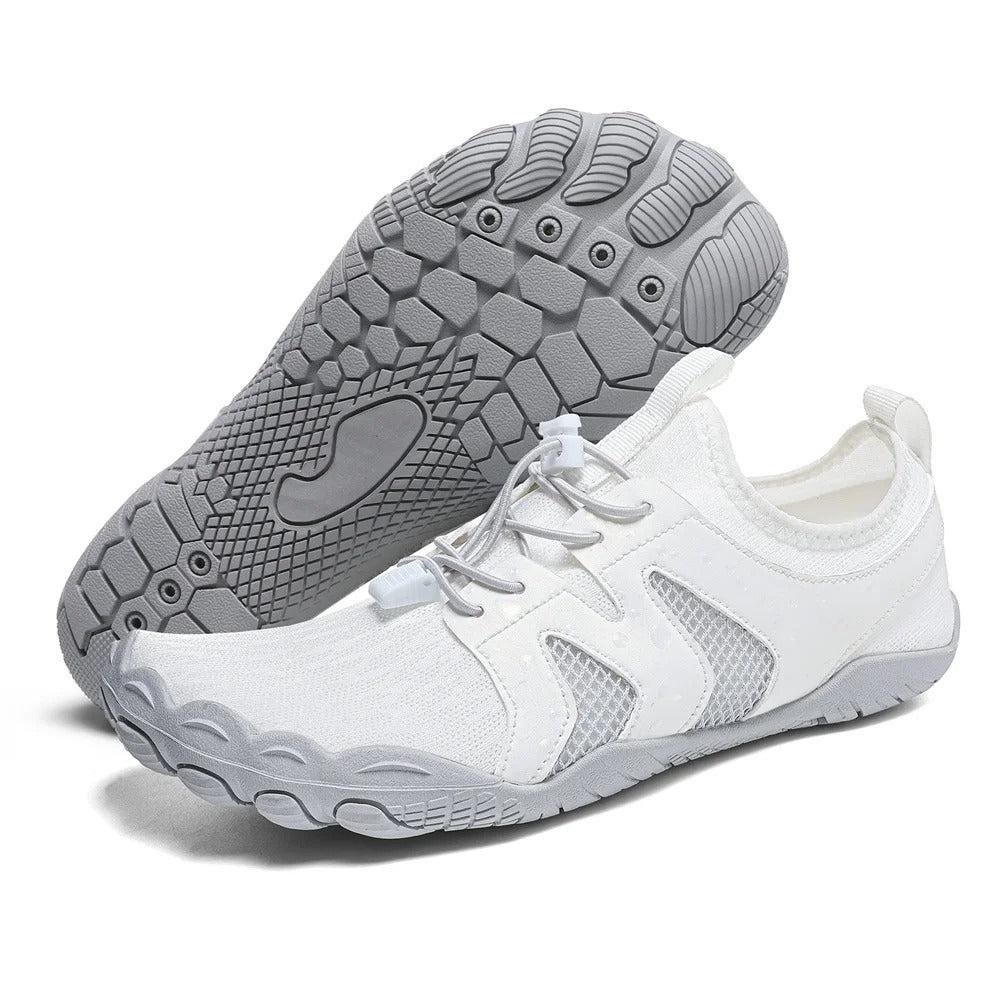 White water shoes with textured non-slip rubber sole