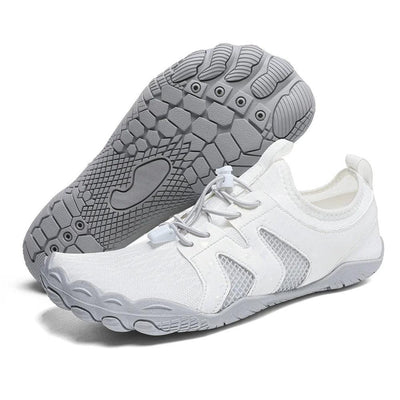 White water shoes with textured non-slip rubber sole