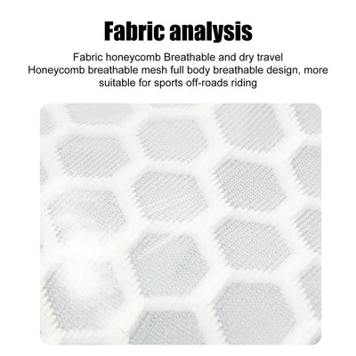 Closeup of breathable honeycomb mesh fabric texture