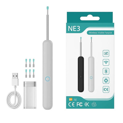 Ear camera cleaner with accessories box contents
