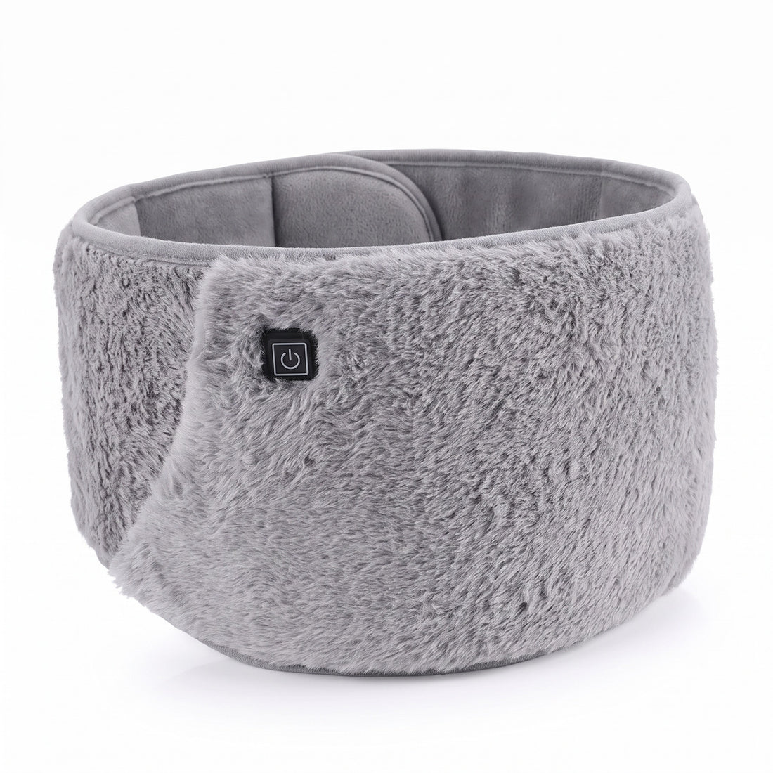 Heather-grey USB heated waist belt on white background