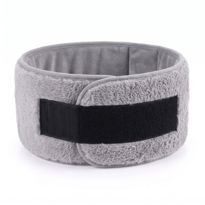 Back view of heating belt showing adjustable velcro strap